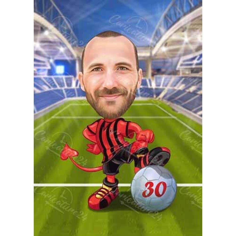 Карикатура-за-футболен-фен-на-Милан-1000x1000